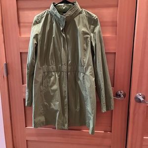 Eileen Fisher Trench coat in kelly green sz large